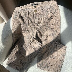 Prosperity Snake Print Jogger Style Pants Size S